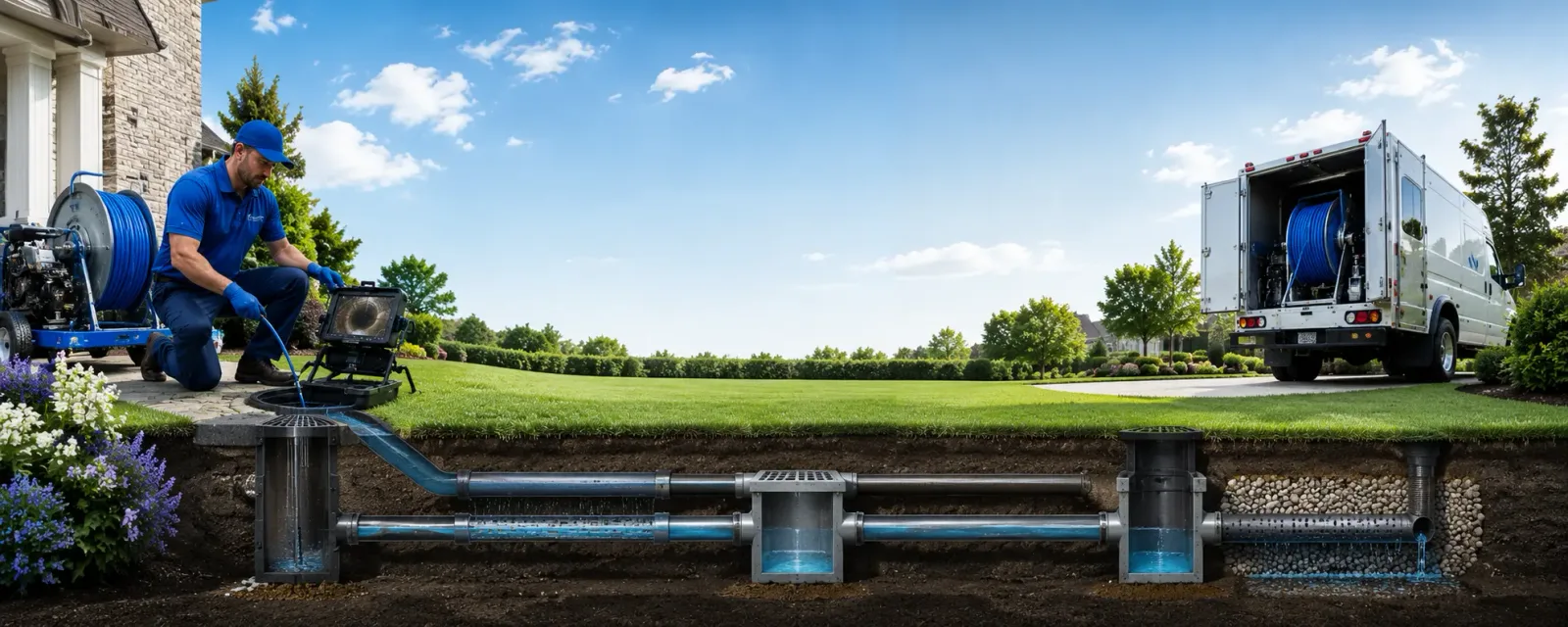 Outdoor drain cleaning information for Clinton, IA